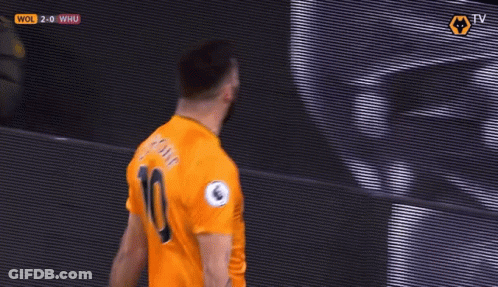 Soccer Player Wearing Yellow Number 10 GIF