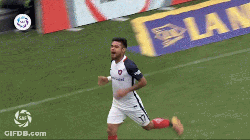 Soccer Player With Allianz Shirt GIF