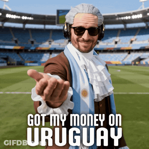 Soccer Player With Antel Shirt GIF