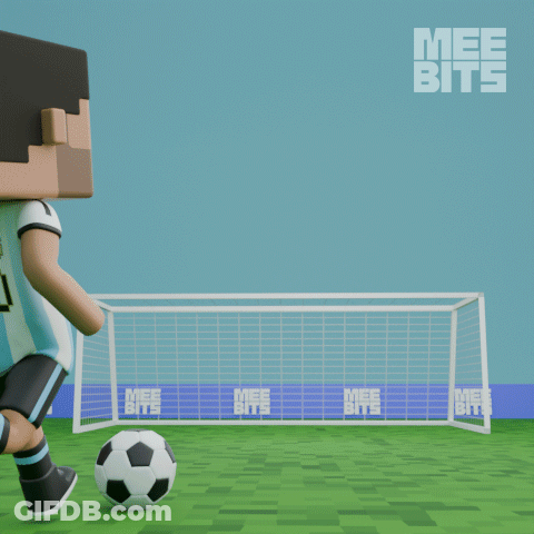 Soccer Player With ARG 10 At Goal GIF