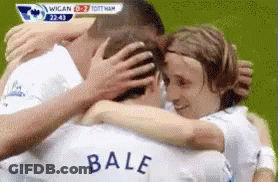 Soccer Player With Bale On Shirt GIF