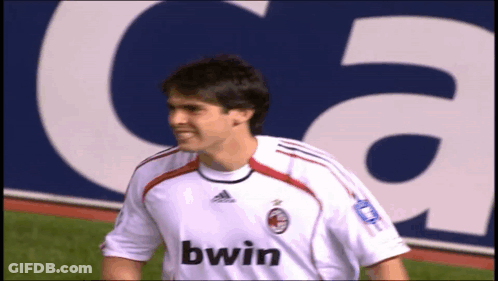 Soccer Player With Bwin On White Shirt GIF