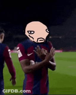 Soccer Player With Cartoon Face On Head Clapping GIF