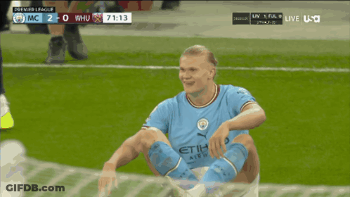 Soccer Player With Etihad Airways Jersey GIF
