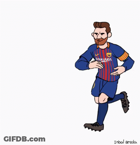 Soccer Player With Goat Head In Rakuten Shirt GIF