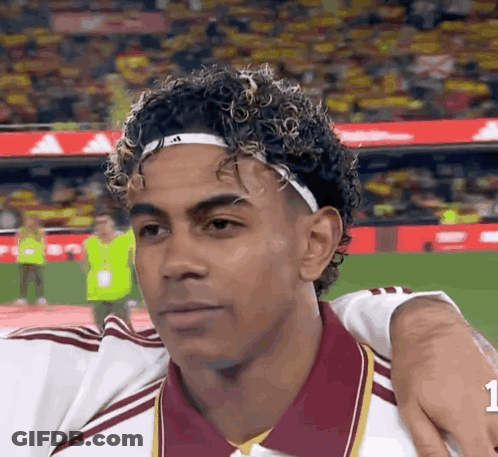 Soccer Player With Headband Number One GIF