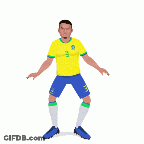 Soccer Player With Letter T GIF
