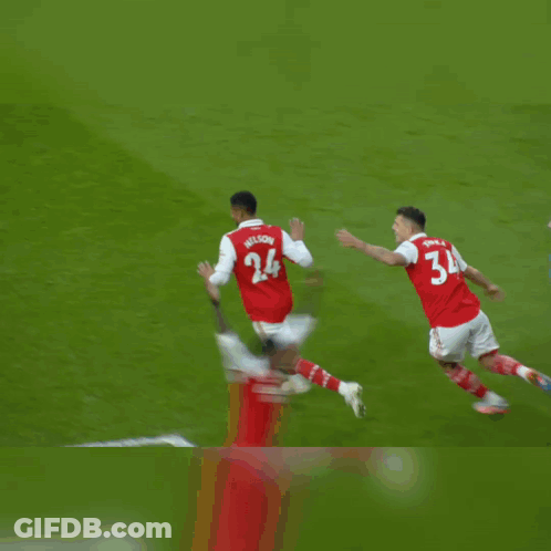 Soccer Player With Martinelli Jersey GIF