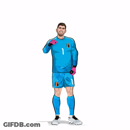 Soccer Player With Number 1 Jersey GIF