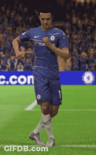 Soccer Player With Number 1 Running GIF