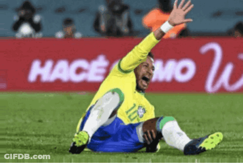 Soccer Player With Number 10 On Ground GIF