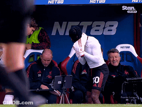 Soccer Player With Number 10 On Shorts GIF