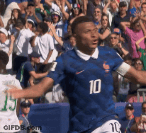 Soccer Player With Number 10 Shirt GIF