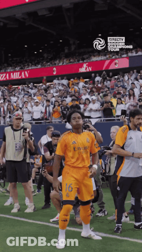 Soccer Player With Number 16 GIF