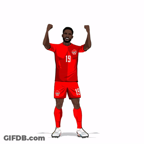 Soccer Player With Number 19 GIF