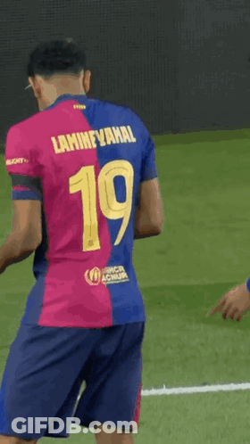 Soccer Player With Number 19 GIF