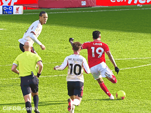 Soccer Player With Number 19 GIF