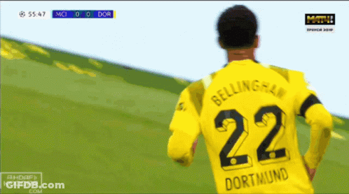 Soccer Player With Number 22 GIF