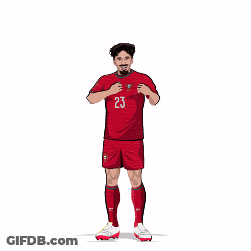 Soccer Player With Number 23 GIF