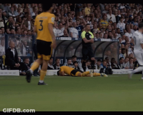 Soccer Player With Number 3 Jersey GIF