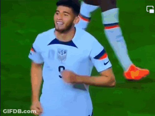 Soccer Player With Number 3 Jersey Smiling GIF
