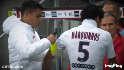 Soccer Player With Number 5 Jersey GIF