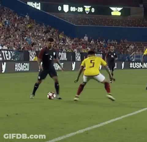 Soccer Player With Number 5 On Shirt GIF