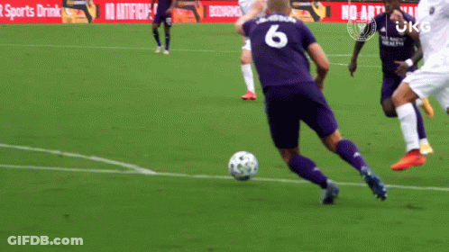 Soccer Player With Number 6 GIF