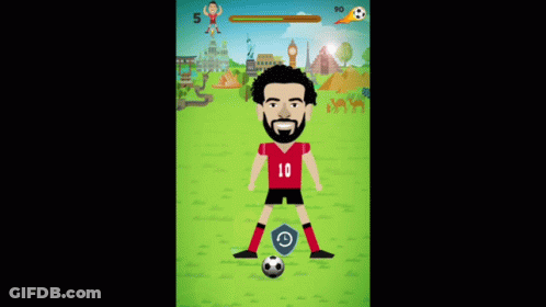 Soccer Player With Number 6 Jersey GIF