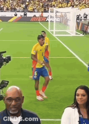 Soccer Player With Number 6 On Shorts GIF