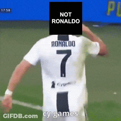 Soccer Player With Number 7 GIF