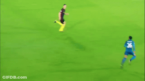 Soccer Player With Number 9 GIF