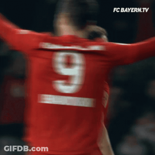 Soccer Player With Number 9 On Back GIF