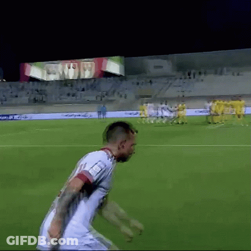 Soccer Player With Tattoo Running On Field GIF