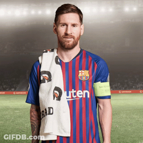 Soccer Player With Towel Saying Rad GIF
