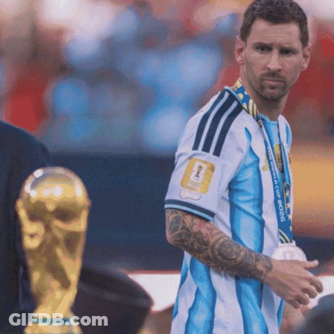 Soccer Player With World Cup Medal GIF