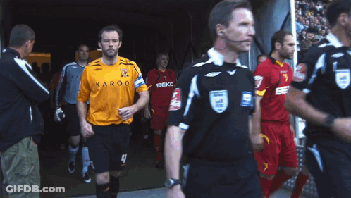 Soccer Player Yellow Shirt Karoo GIF