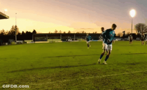 Soccer Players Blue Shirt Saying A GIF