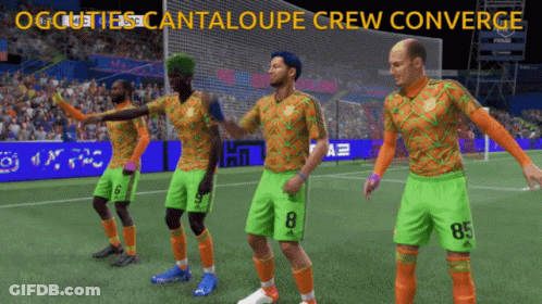 Soccer Players Cantaloupe Crew Converge GIF