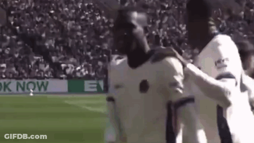 Soccer Players Celebrating A Goal GIF