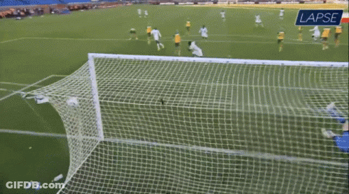 Soccer Players Celebrating Goal GIF