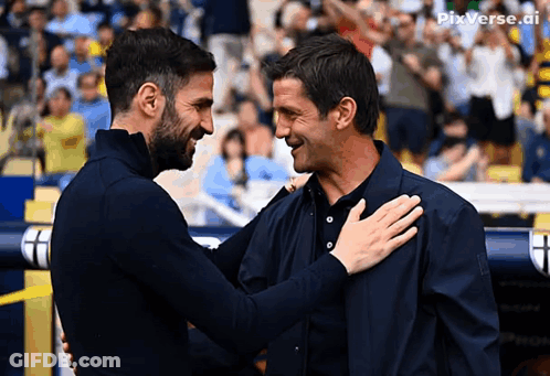 Soccer Players Celebrating Goal Score 0-2 GIF