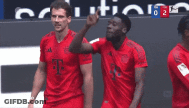 Soccer Players Celebrating Goal Score 0 To 2 GIF