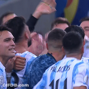 Soccer Players Celebrating Number 11 Jersey GIF