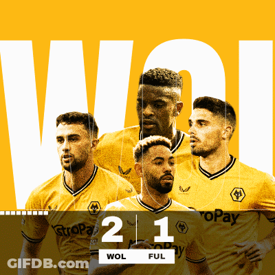 Soccer Players Collage With Wolves GIF