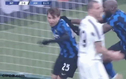 Soccer Players Fighting On Field GIF