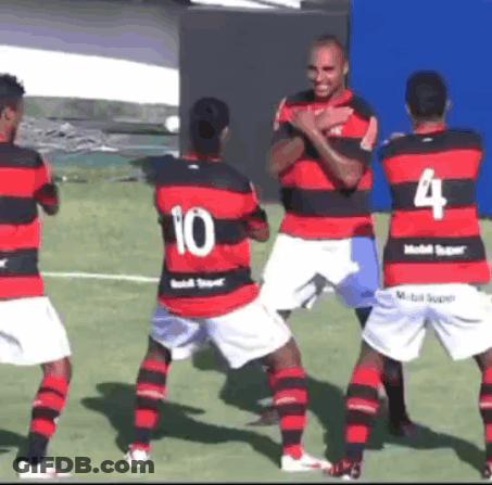 Soccer Players Group Number 10 GIF