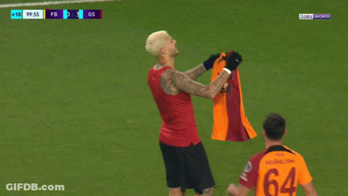 Soccer Players Huddled, Number 5 GIF