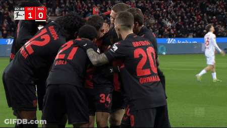 Soccer Players Huddled Together Number 20 GIF