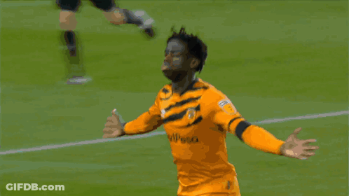 Soccer Players Hugging Number 16 GIF